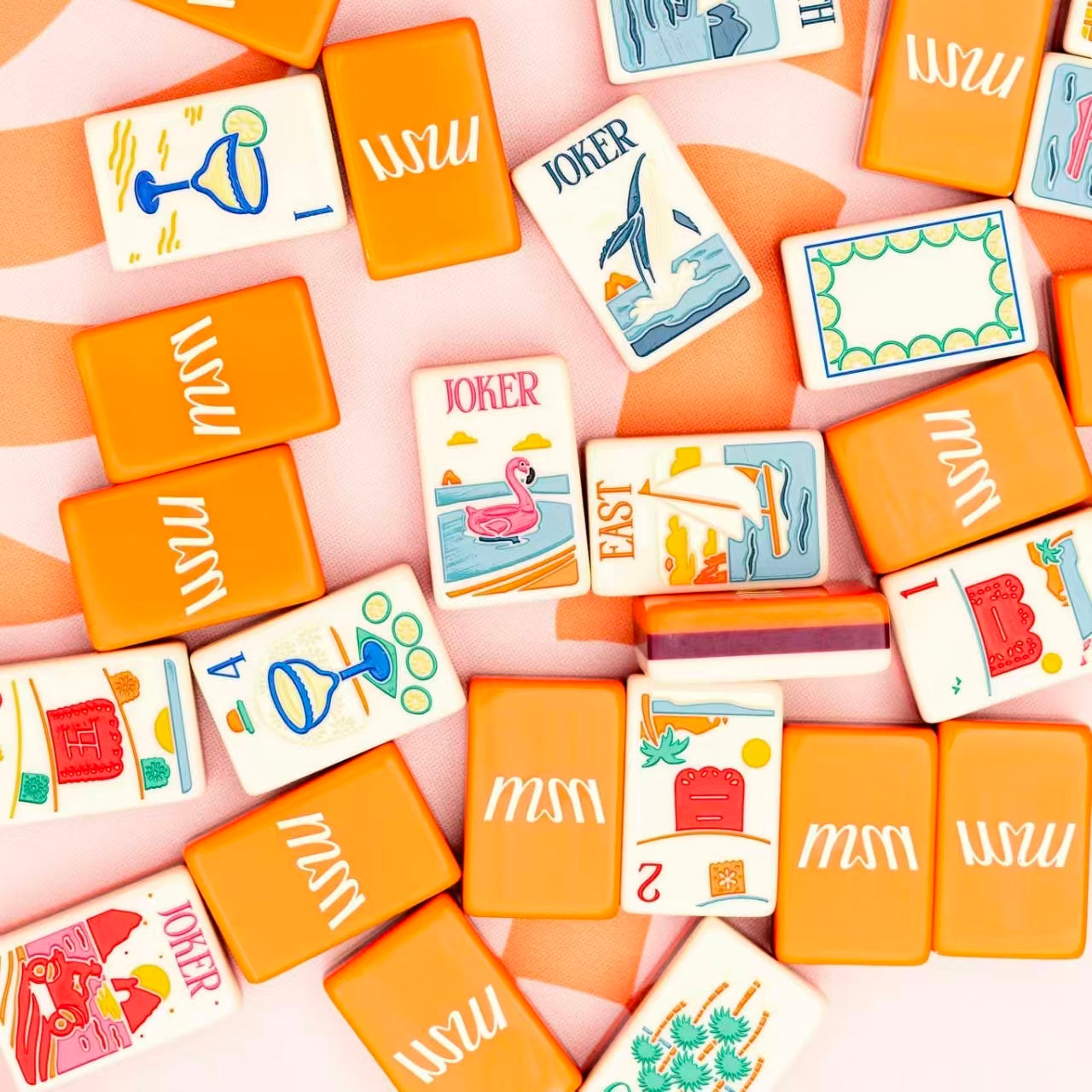 Tropical Fiesta Mahjong Tiles Set 160pcs