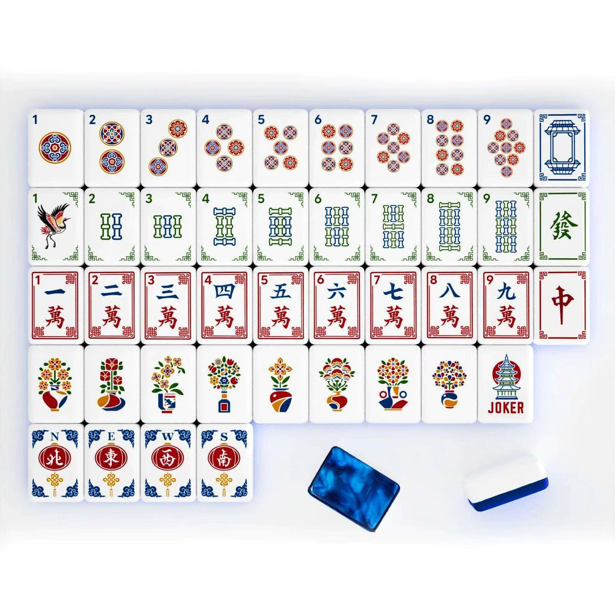 Sapphire Mahjong Tiles Set 160pcs