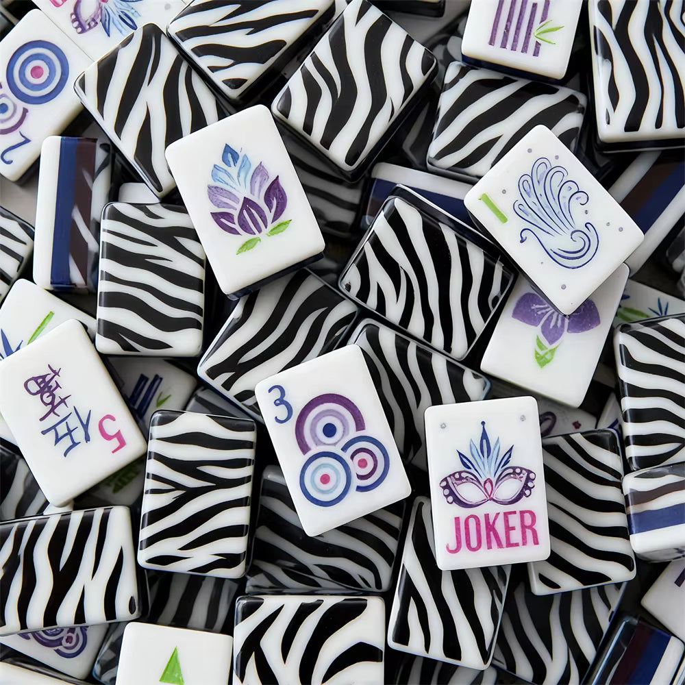 Zebra Mahjong Tiles Set 160pcs