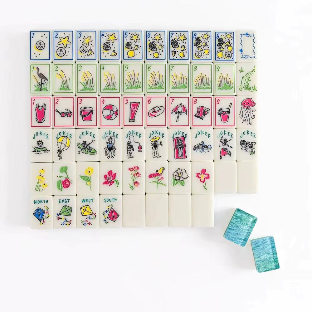 Summer Green Mahjong Tiles Set 160pcs