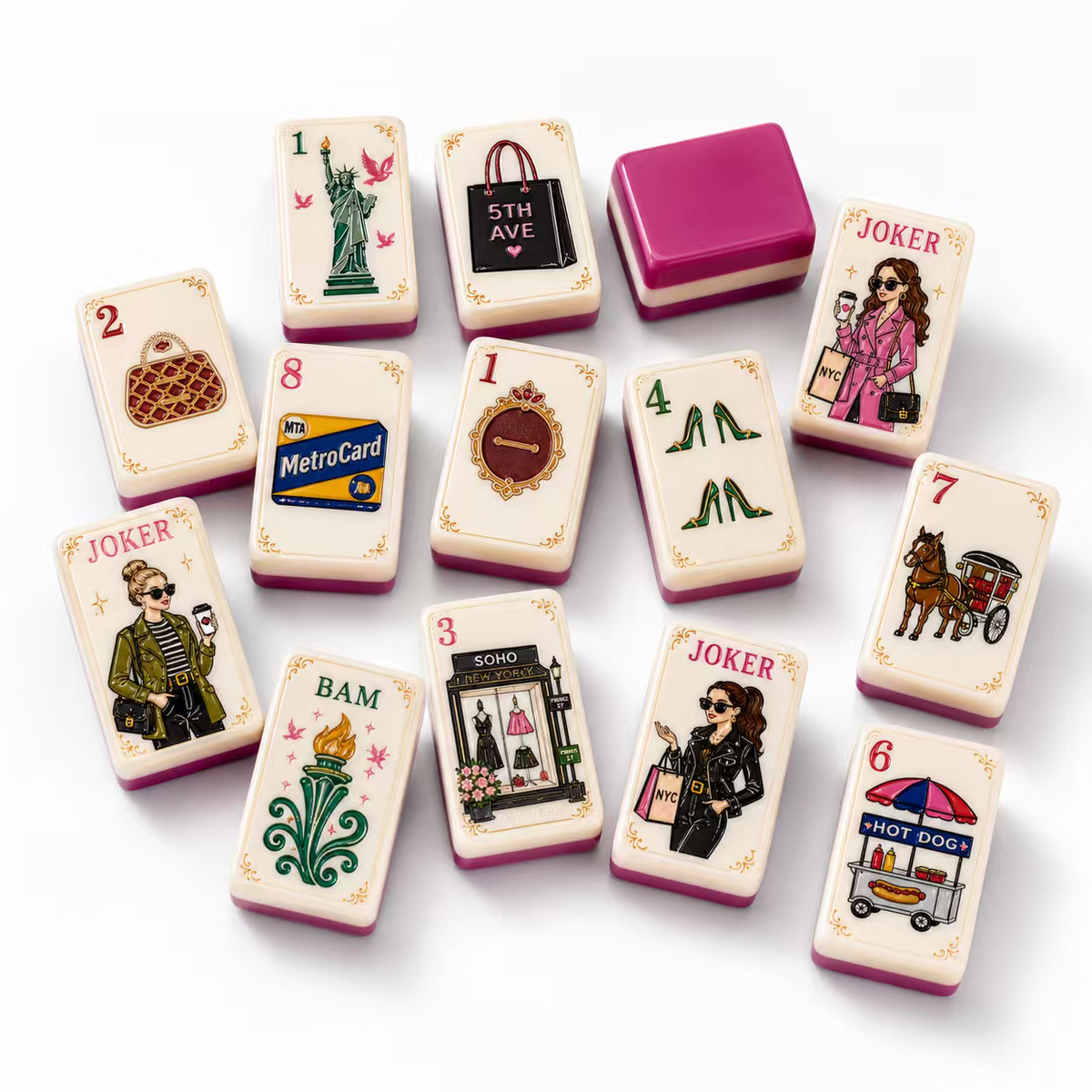 New York Diva Mahjong Tiles Set 160pcs
