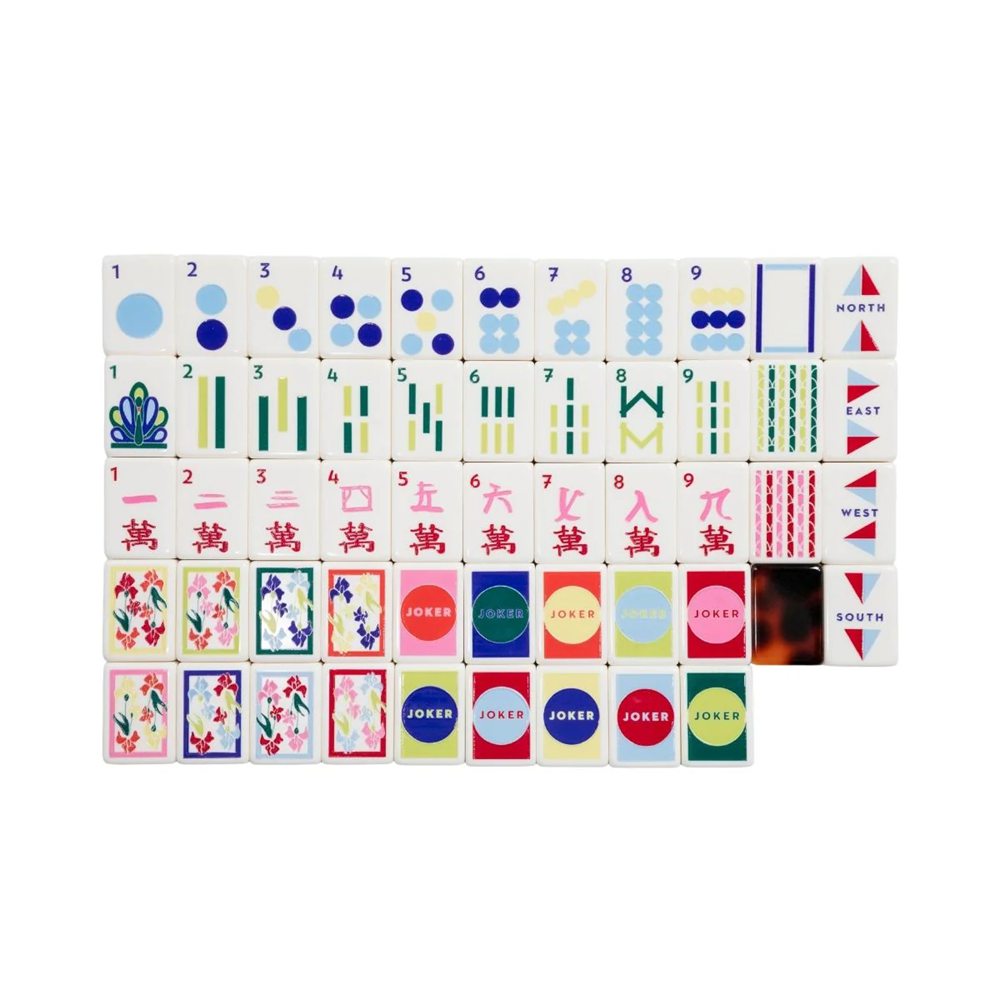 Multi-Color Pop Mahjong Tiles Set 160pcs