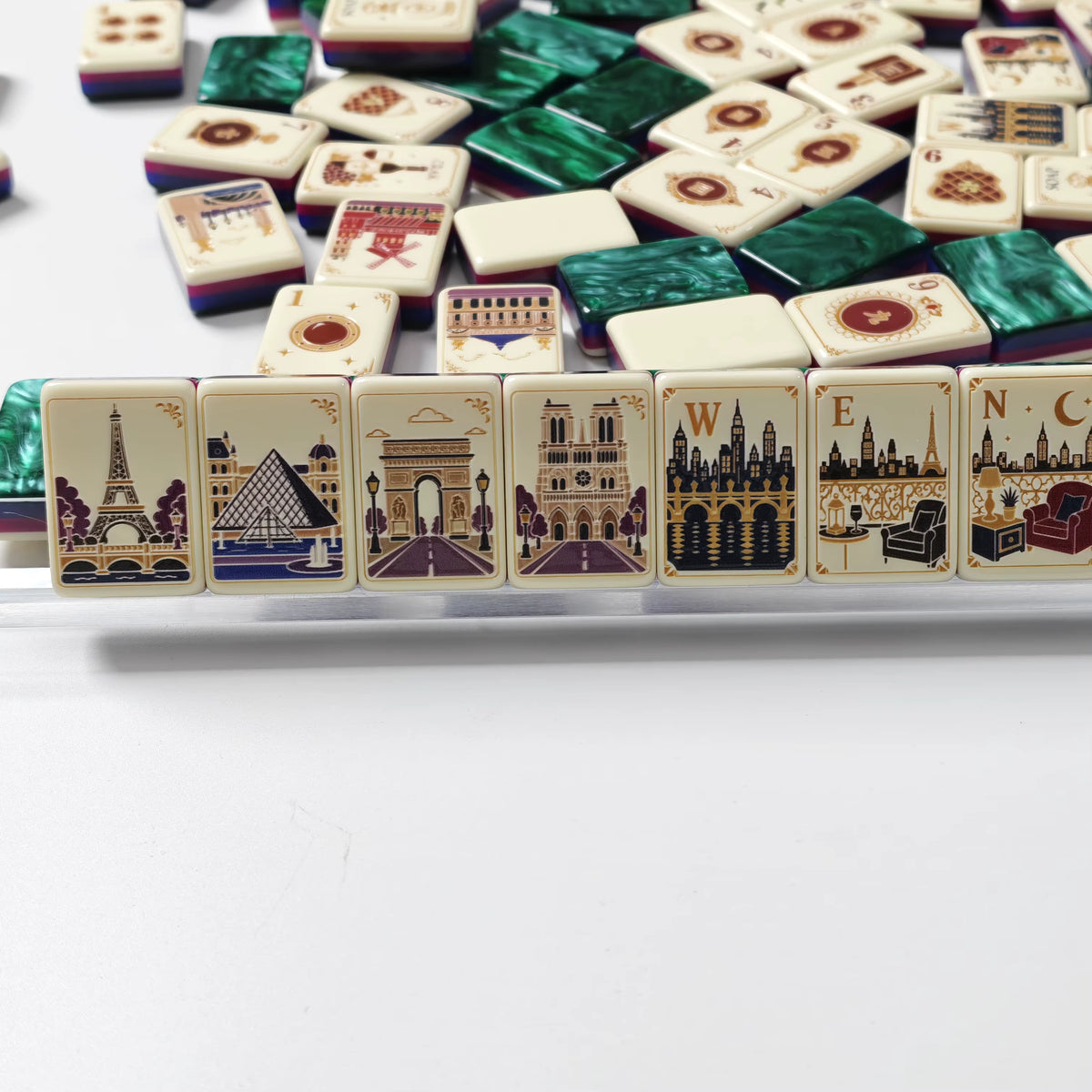 Paris Wine Mahjong Tiles Set 160pcs