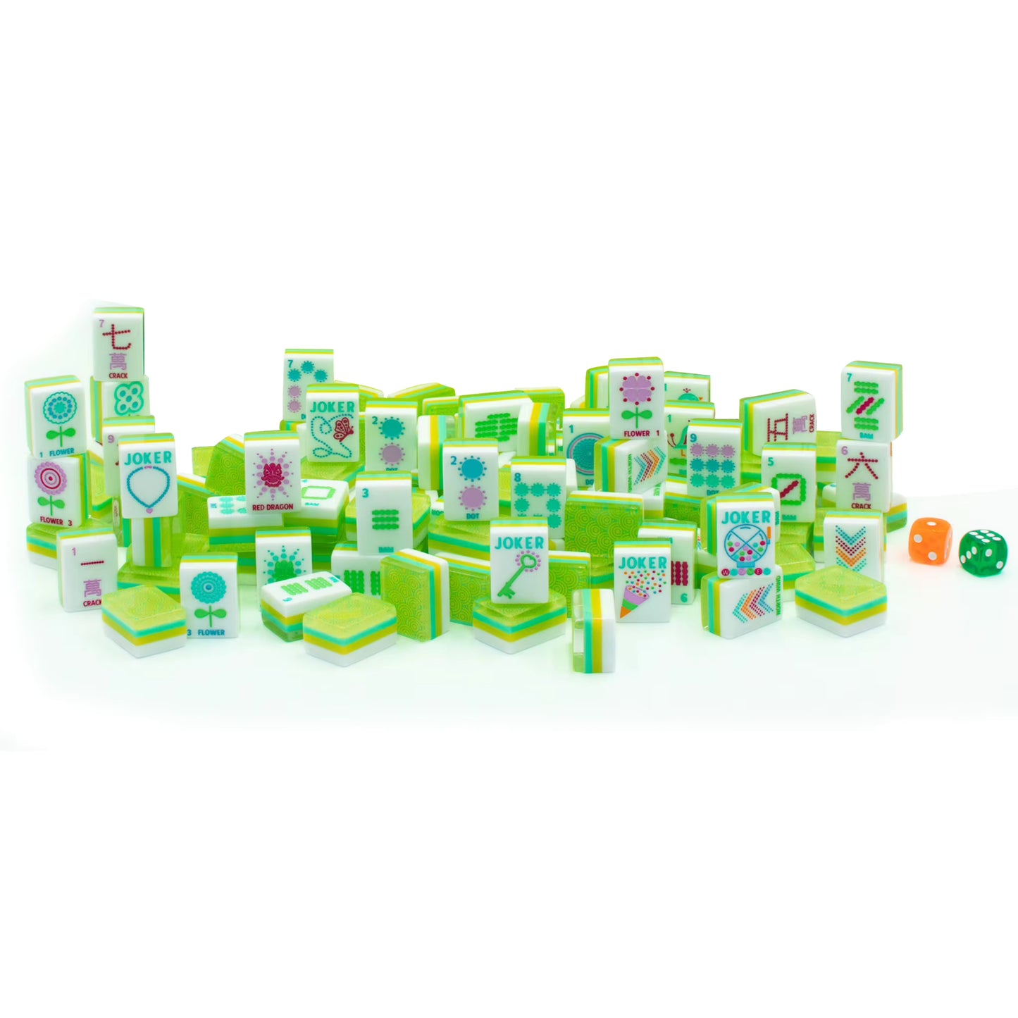 Summer Green Mahjong Tiles Set 160pcs
