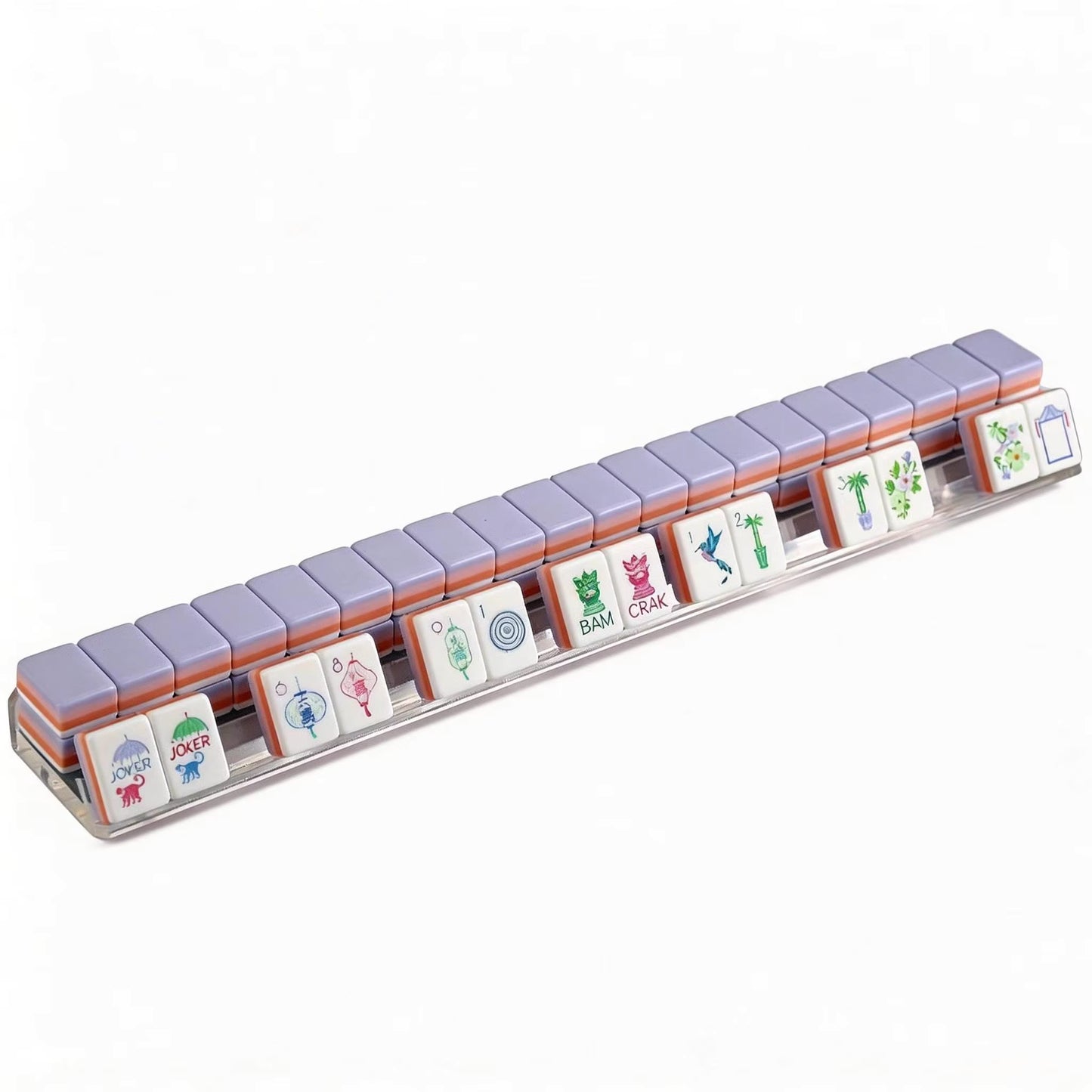 Luxury Purple Mahjong Tiles Set 160pcs