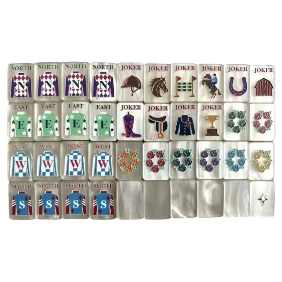 Pearl Derby Mahjong Tiles Set 160pcs