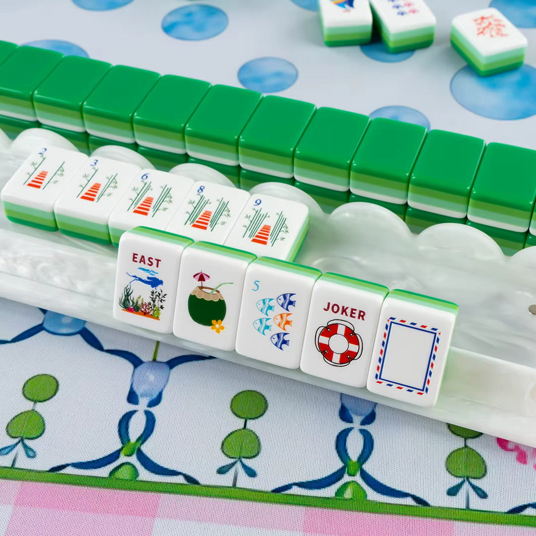 Ocean Green Mahjong Tiles Set 160pcs