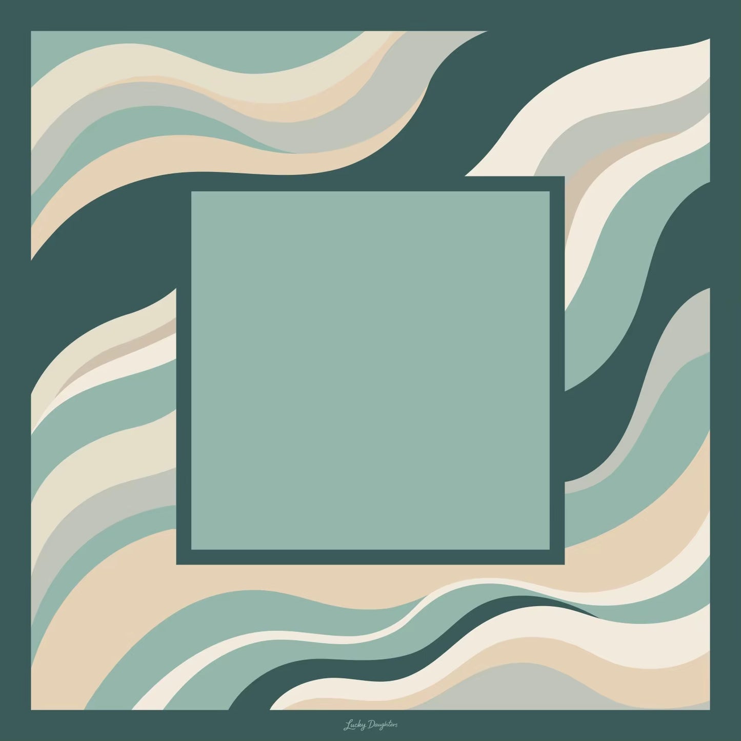 Pale Beach Mahjong Tiles and Mat Set