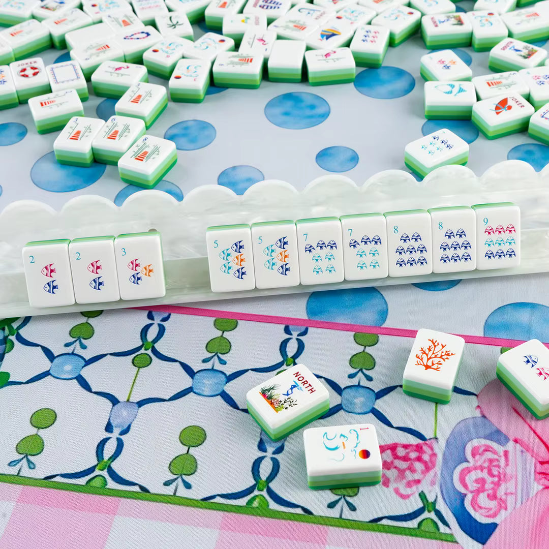 Ocean Green Mahjong Tiles Set 160pcs