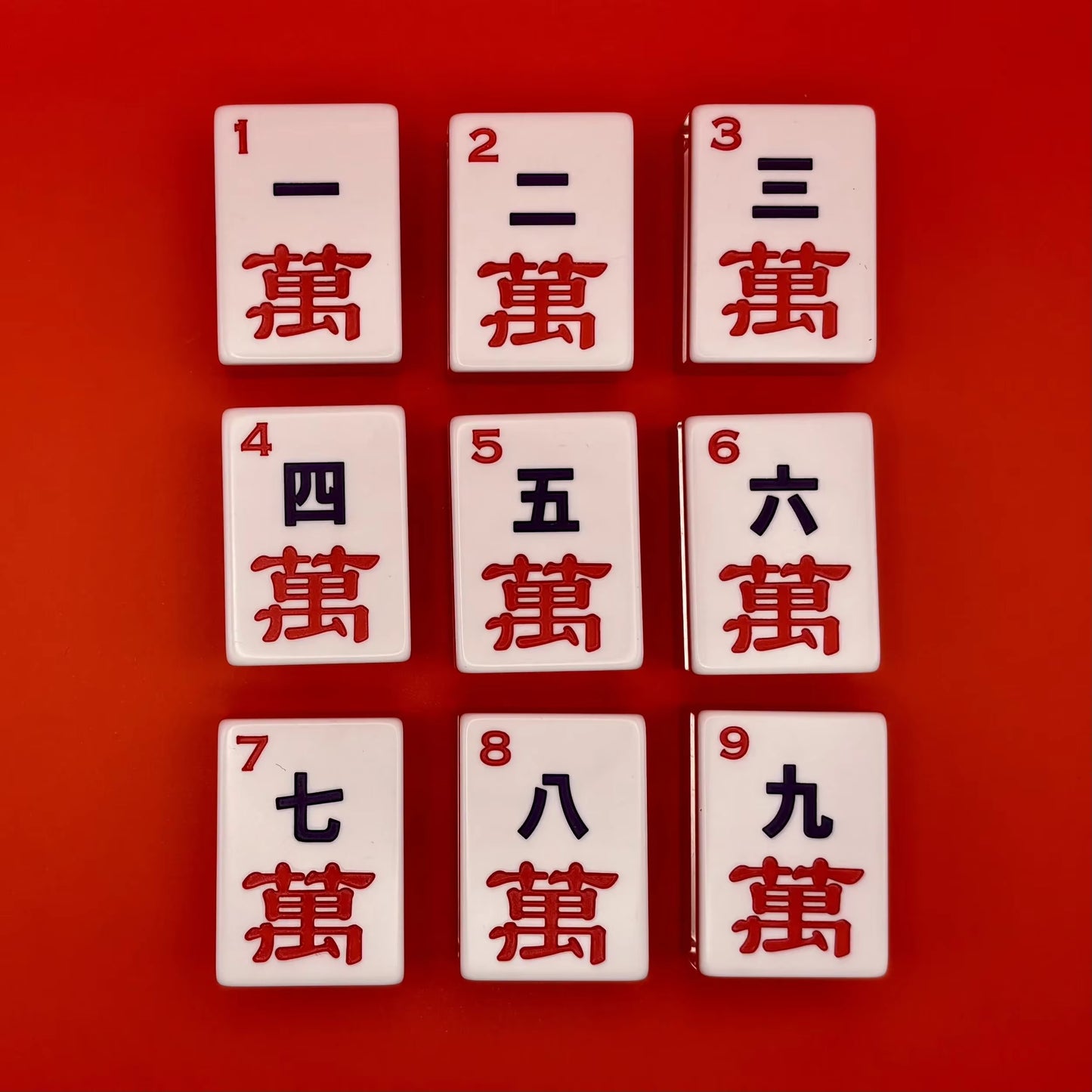 Lucky Red Mahjong Tiles Set 160pcs