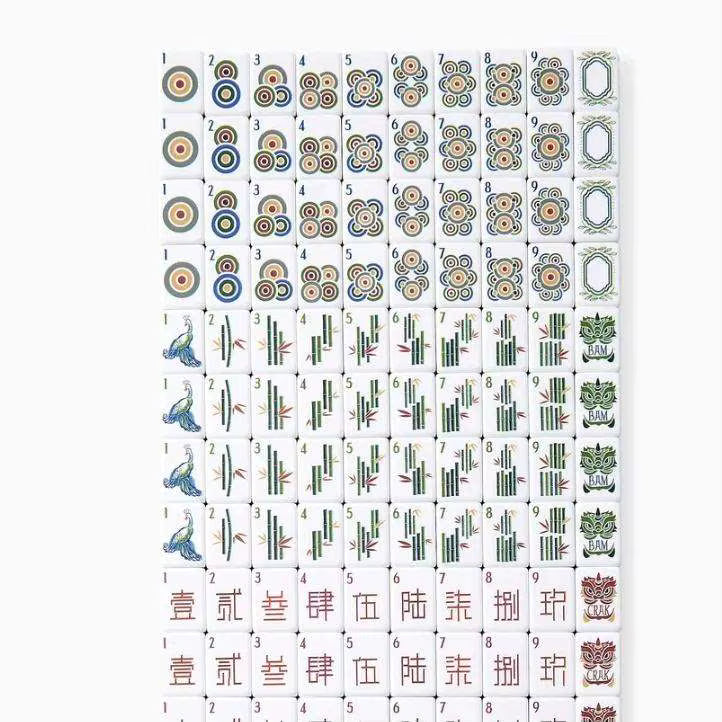 Tiger Lily Mahjong Tiles Set 160pcs