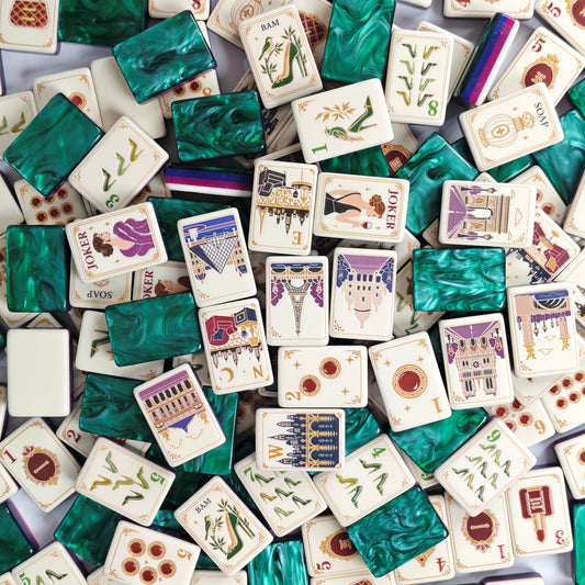 Paris Wine Mahjong Tiles Set 160pcs