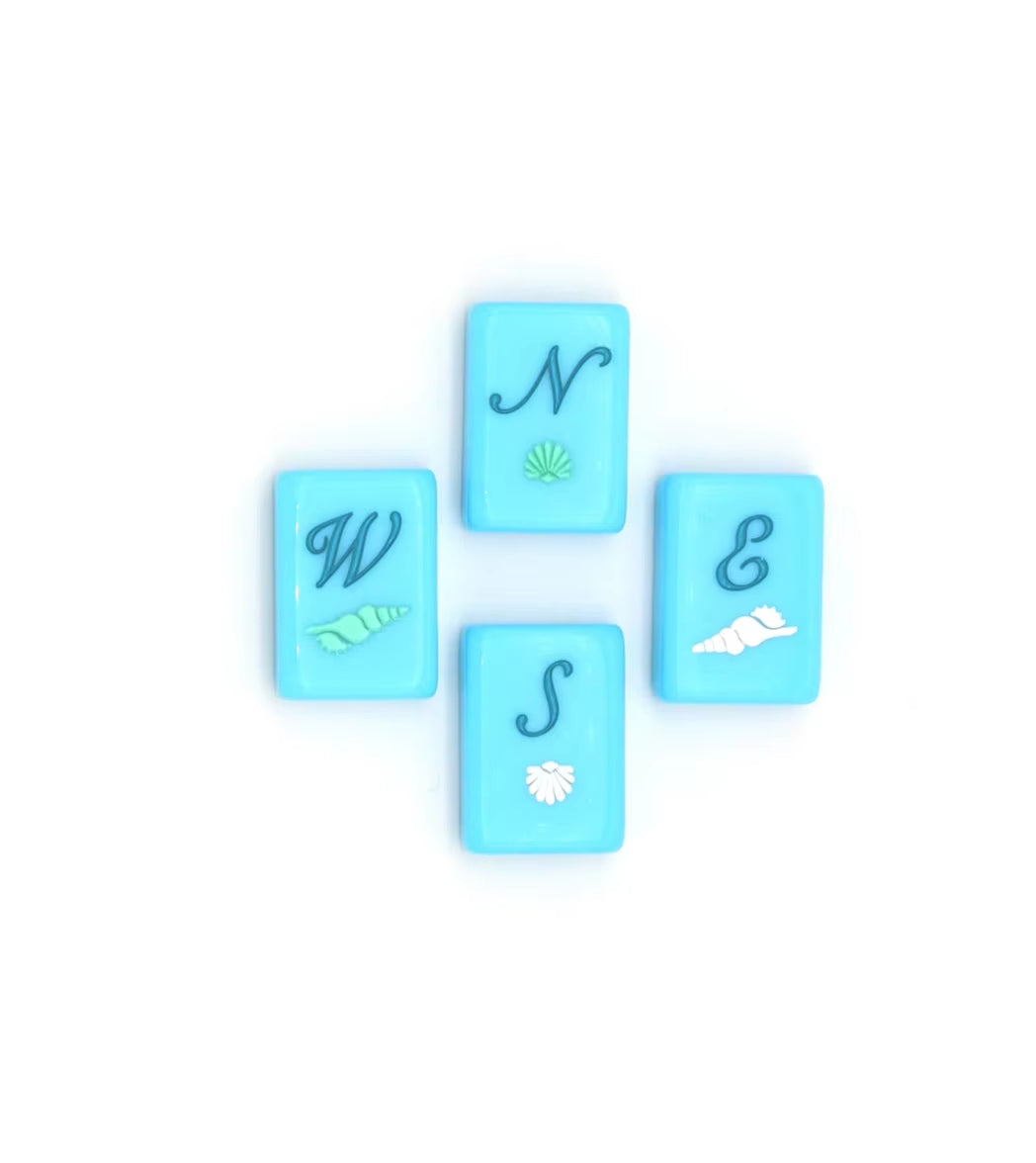 Blue Dot Mahjong Tiles Set 160pcs