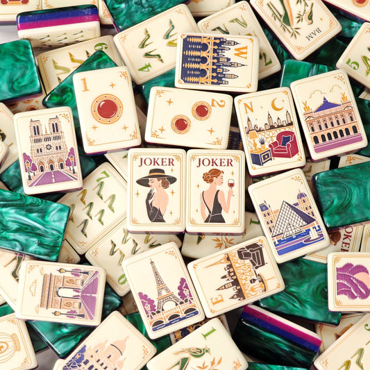 Paris Wine Mahjong Tiles Set 160pcs