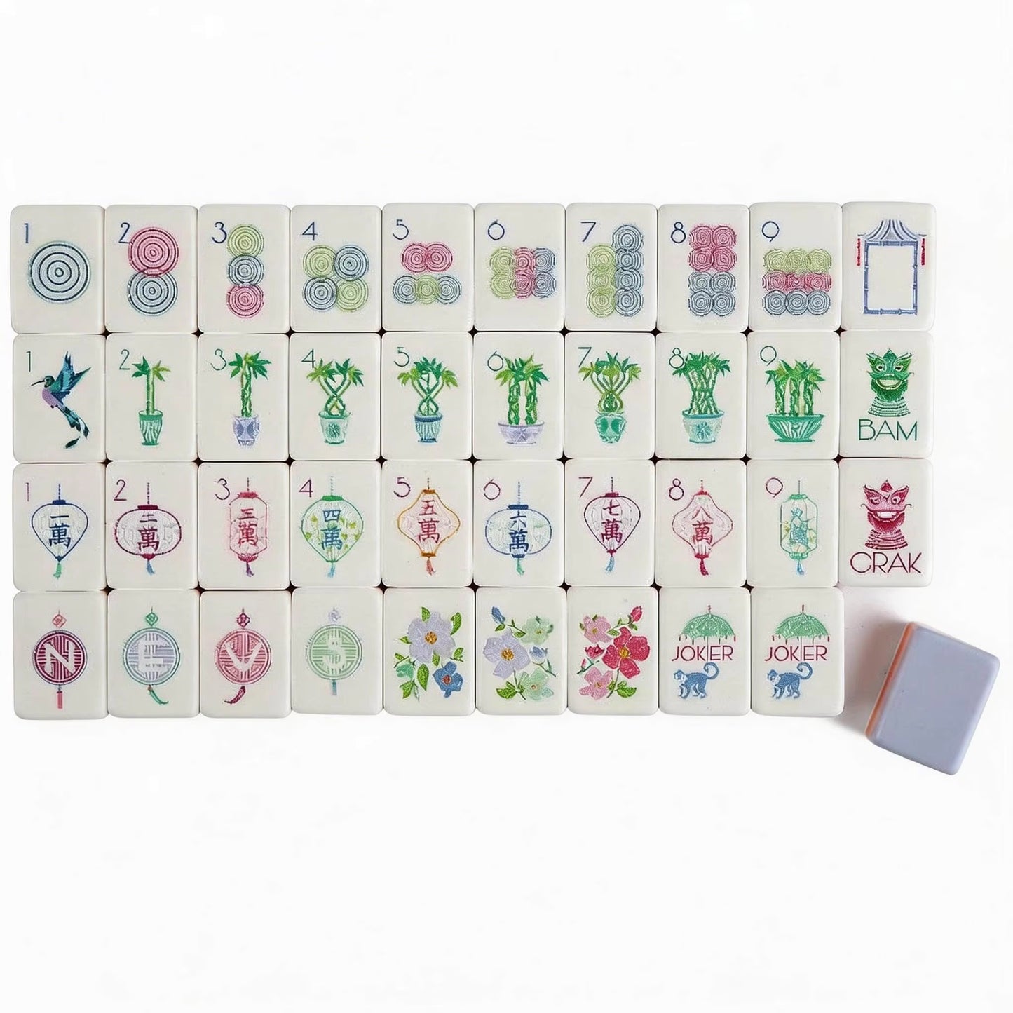 Luxury Purple Mahjong Tiles Set 160pcs