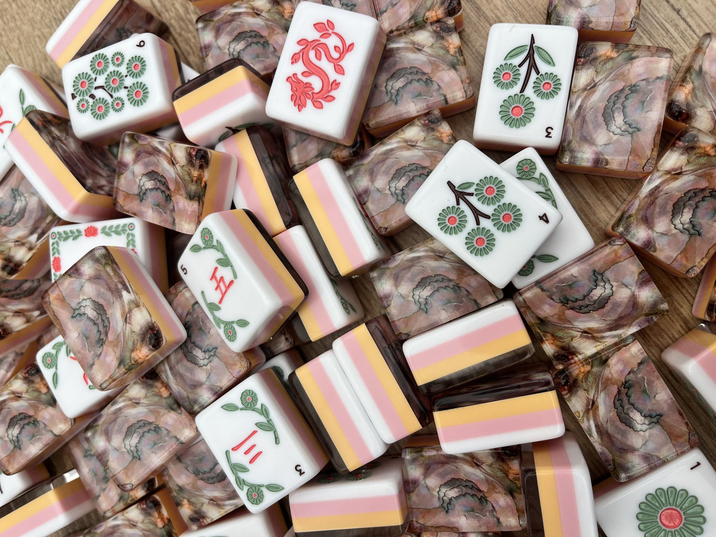 Crescent Shell Mahjong Tiles Set 160pcs