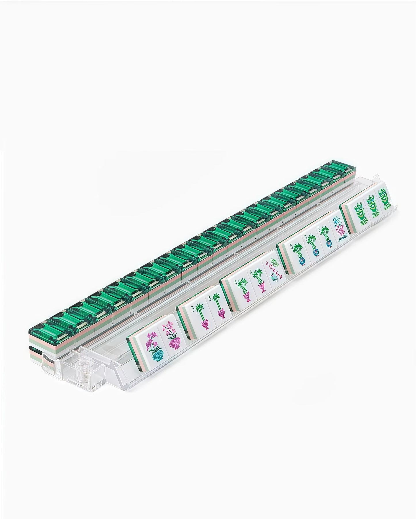 Green Gems Mahjong Tiles Set 160pcs