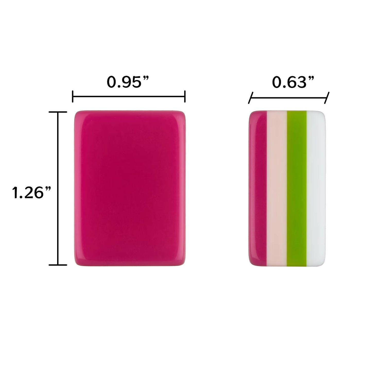 Hot Pink Mahjong Tiles Set 160pcs