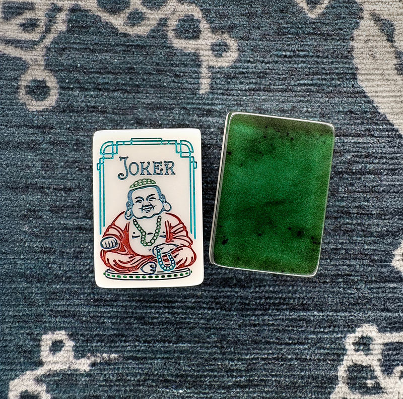 Green Lotus Mahjong Tiles Set 160pcs