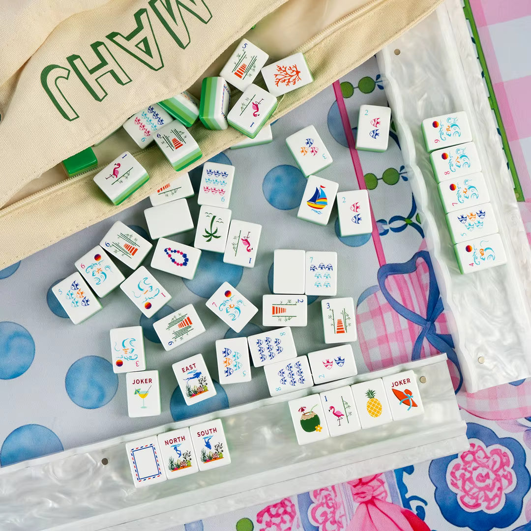 Ocean Green Mahjong Tiles Set 160pcs