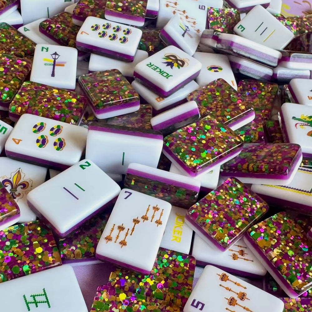 Glitter Circus Mahjong Tiles Set 160pcs