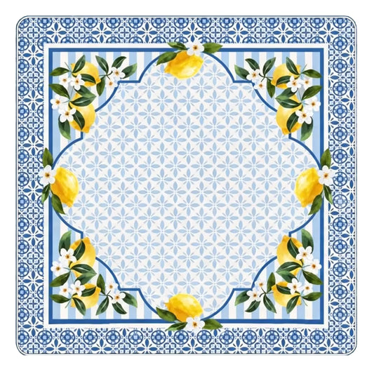 Fruity Blue Mahjong Tiles and Mat Set