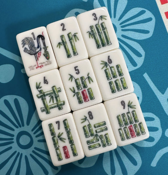 Chinese Dragon Mahjong Tiles Set 160pcs