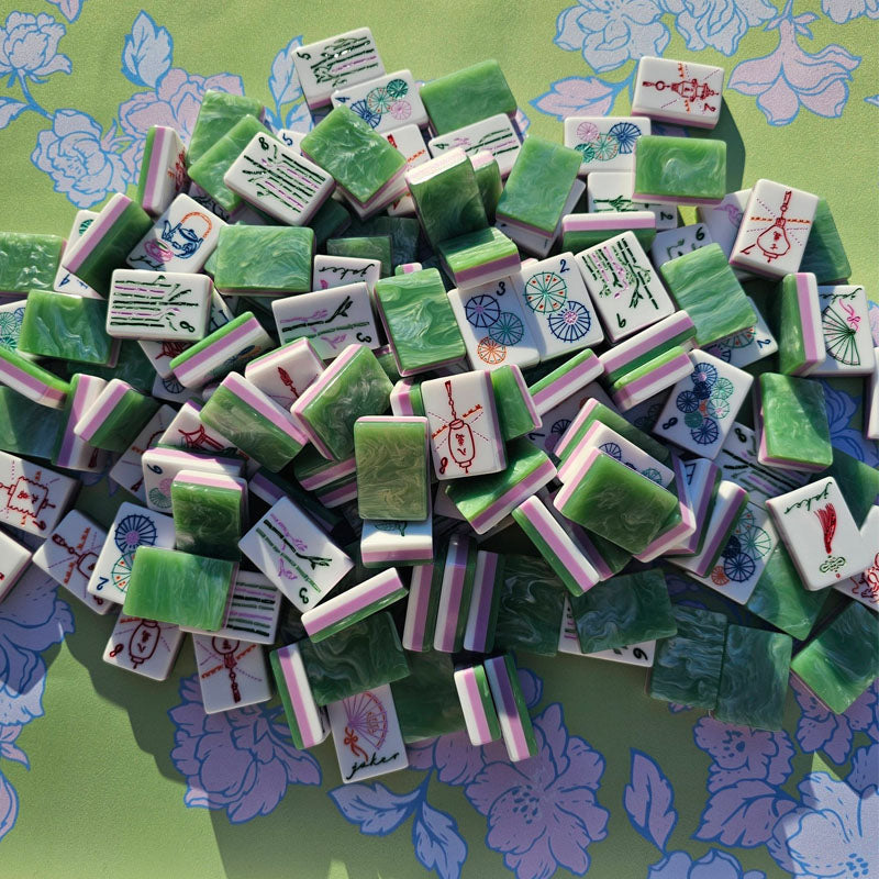 Jade Mahjong Tiles Set 160pcs