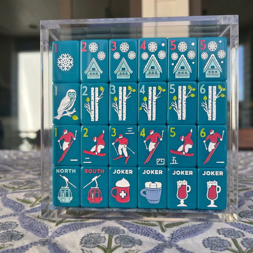 Ski Mahjong Tiles Set 160pcs