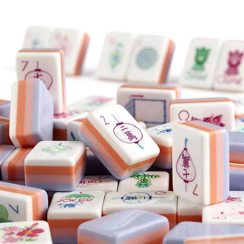 Luxury Purple Mahjong Tiles Set 160pcs