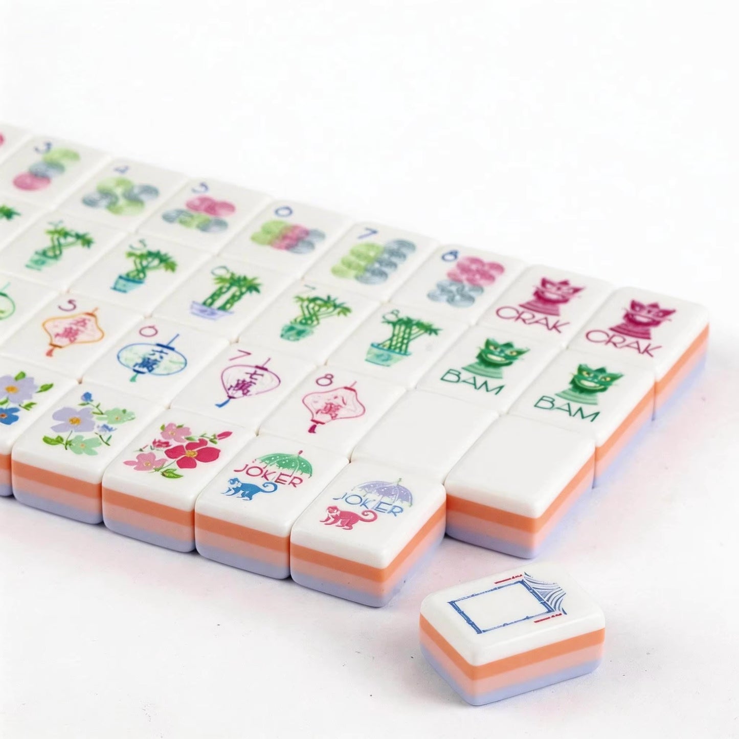 Luxury Purple Mahjong Tiles Set 160pcs