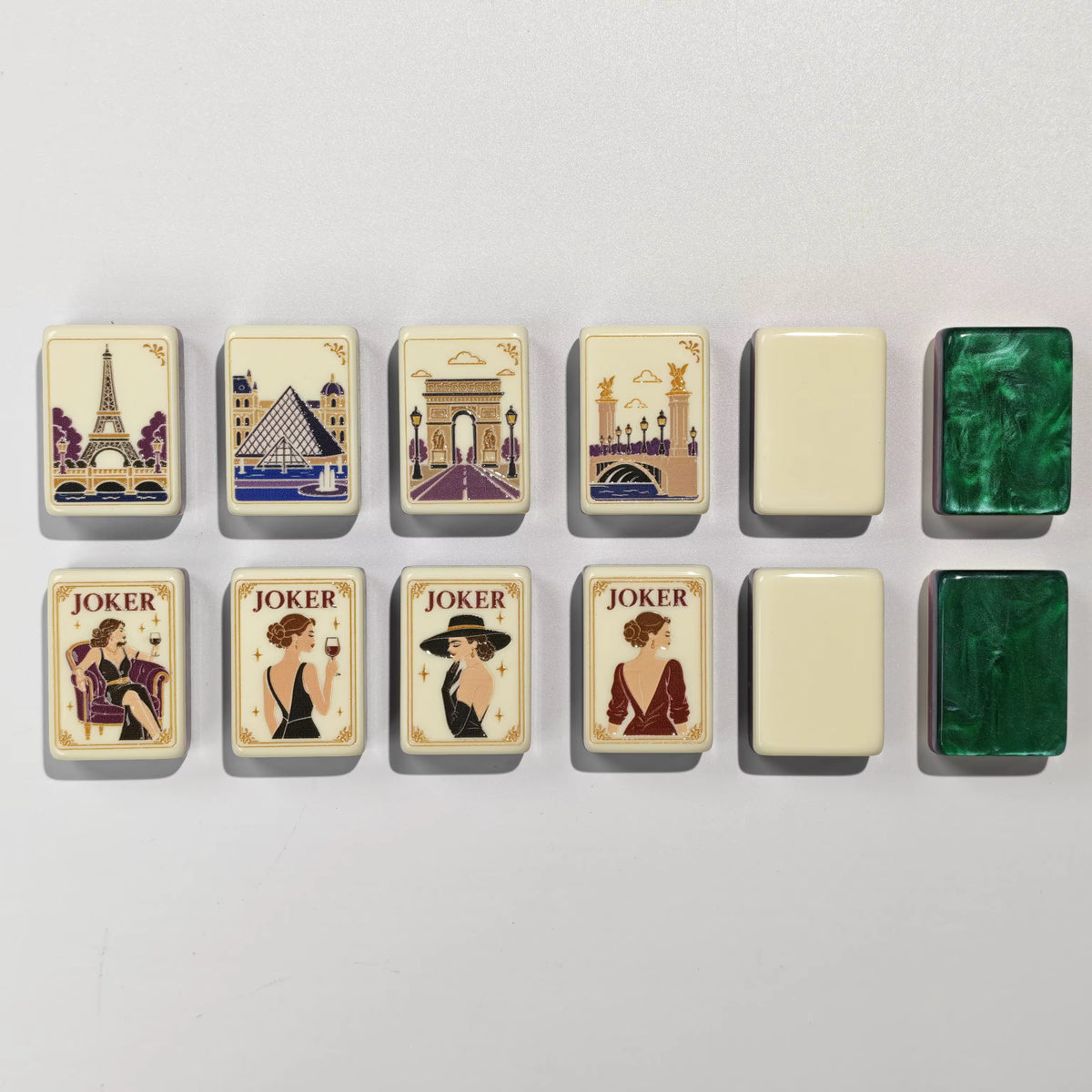 Paris Wine Mahjong Tiles Set 160pcs