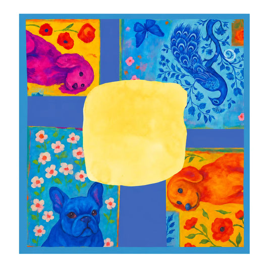 Pop Art Mahjong Tiles and Mat Set