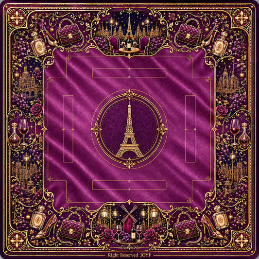 Paris Wine Mahjong Mat