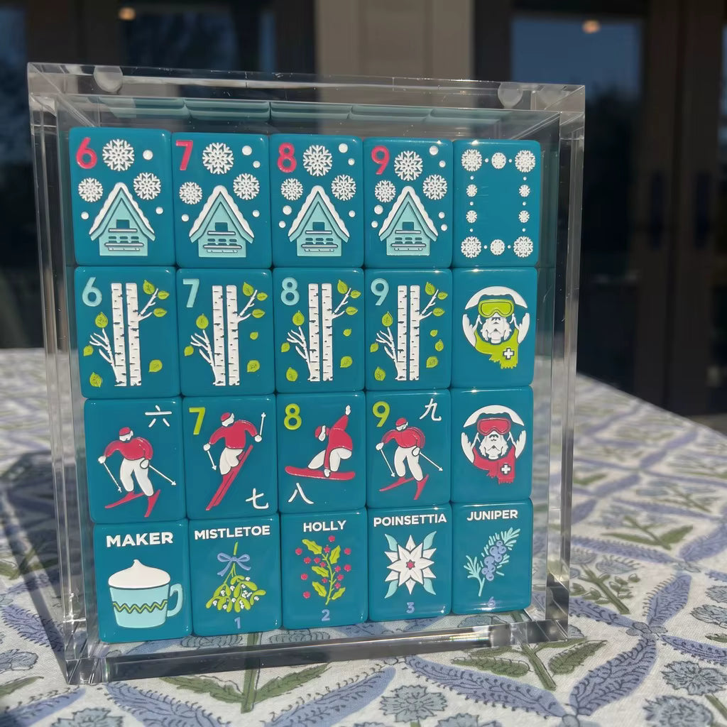 Ski Mahjong Tiles Set 160pcs