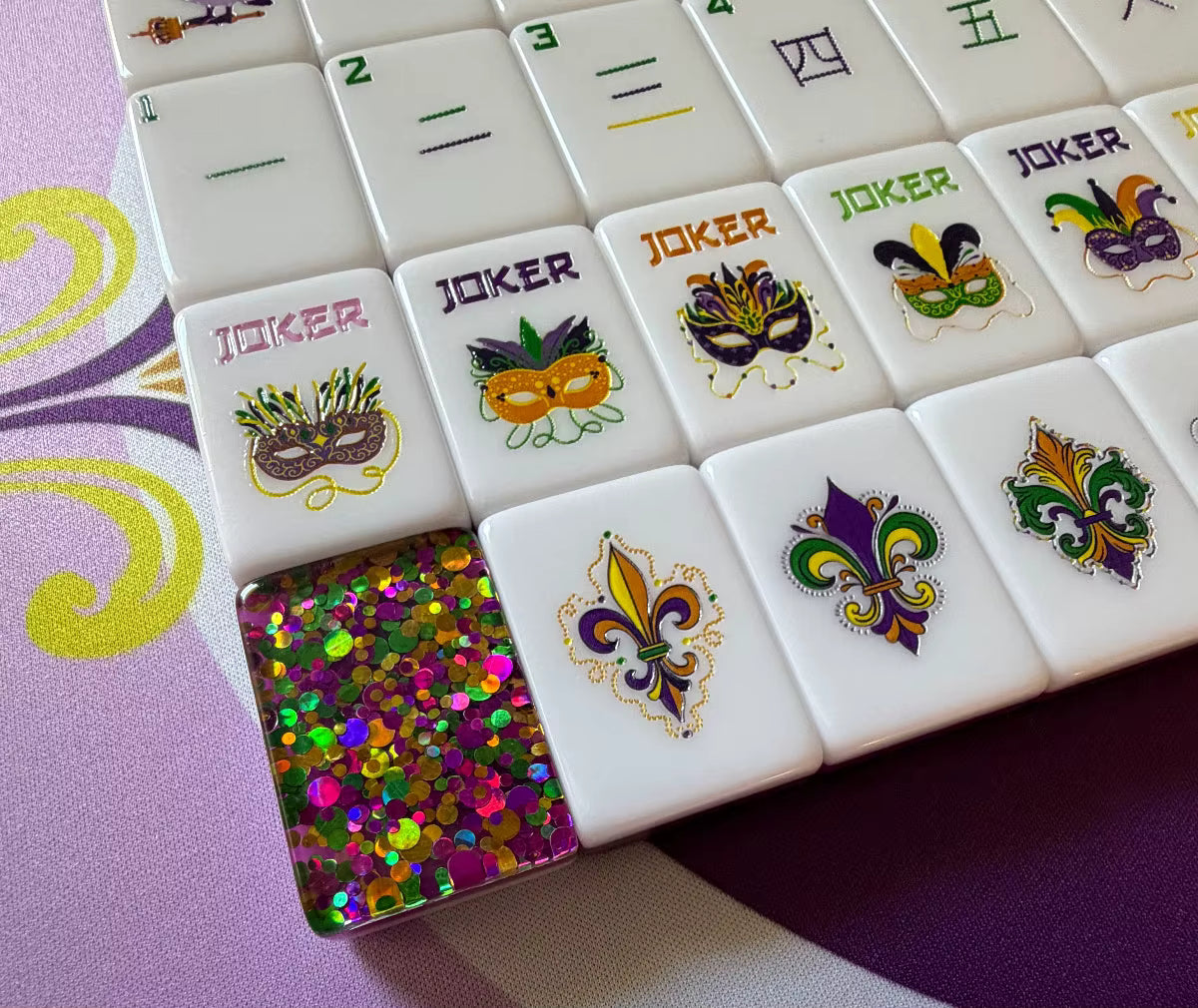Glitter Circus Mahjong Tiles Set 160pcs