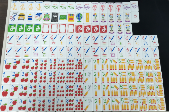 Teacher's Day Mahjong Tiles Set 160pcs