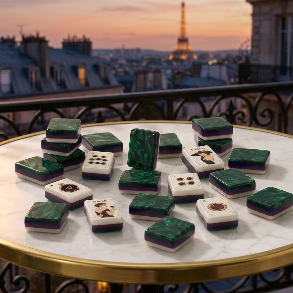 Paris Wine Mahjong Tiles Set 160pcs