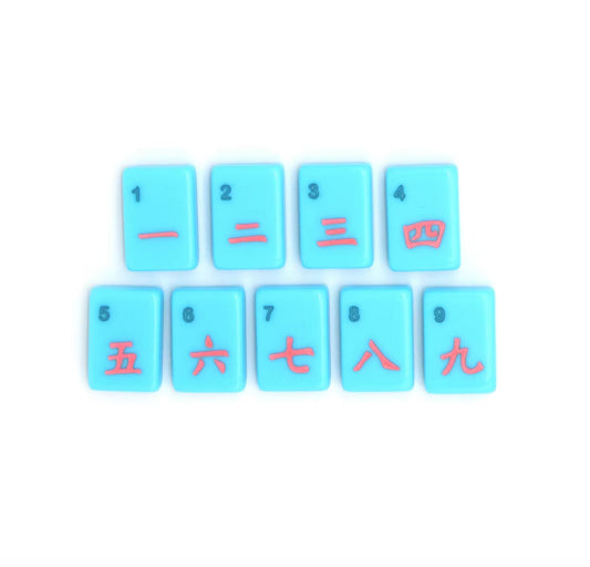 Blue Dot Mahjong Tiles Set 160pcs