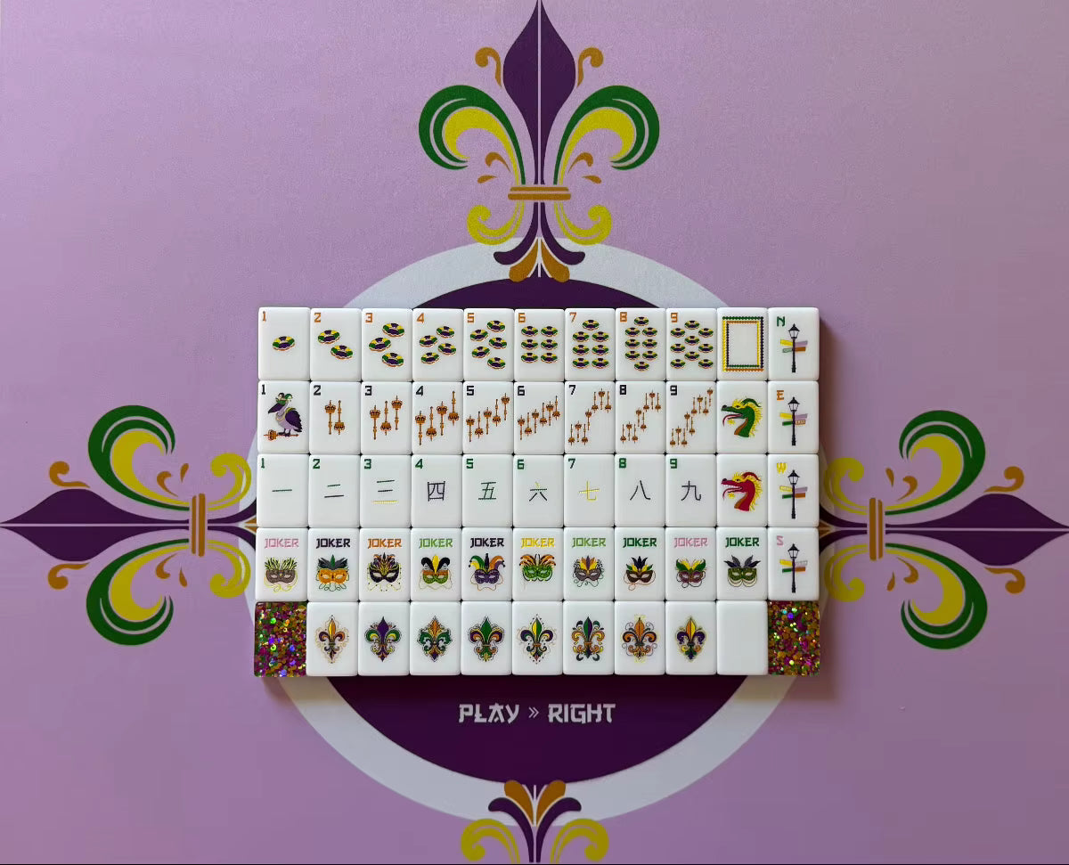 Glitter Circus Mahjong Tiles Set 160pcs