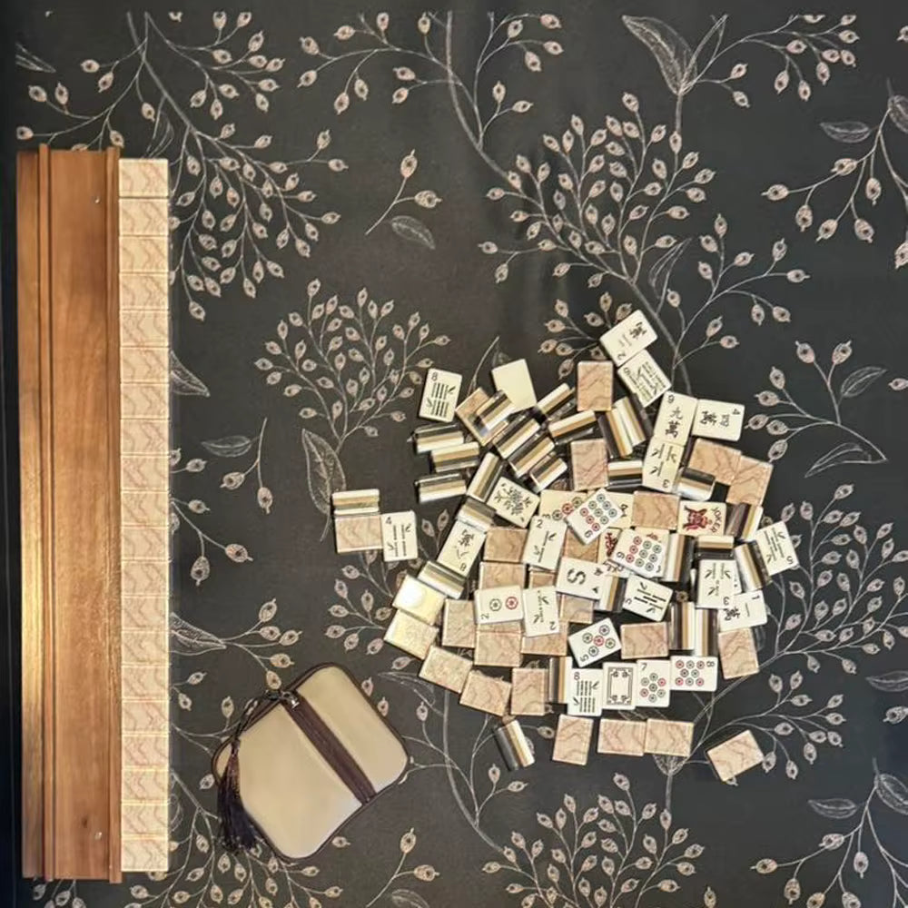 Modern Beige Mahjong Tiles Set 160pcs