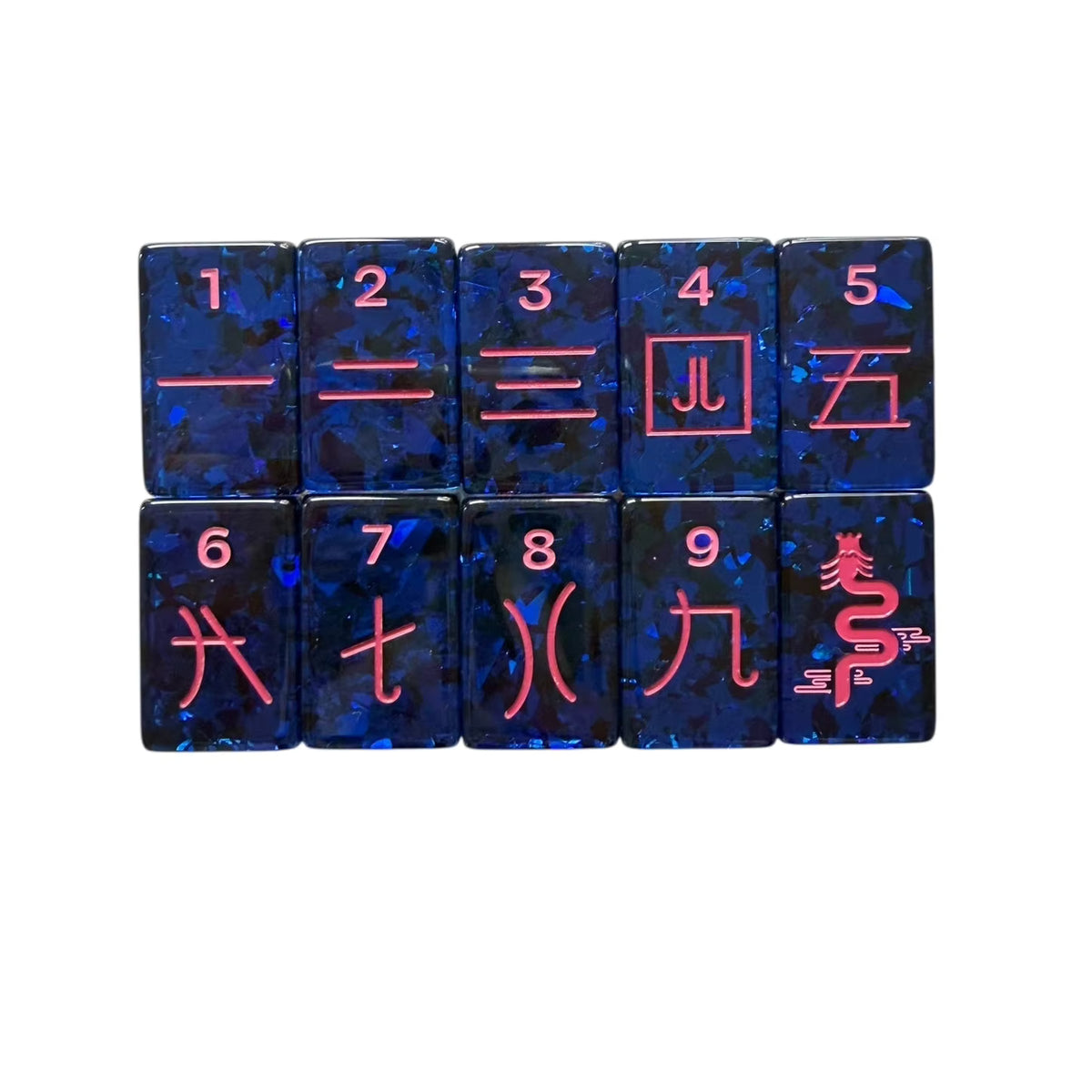 Rainbow Confetti Mahjong Tiles Set 160pcs