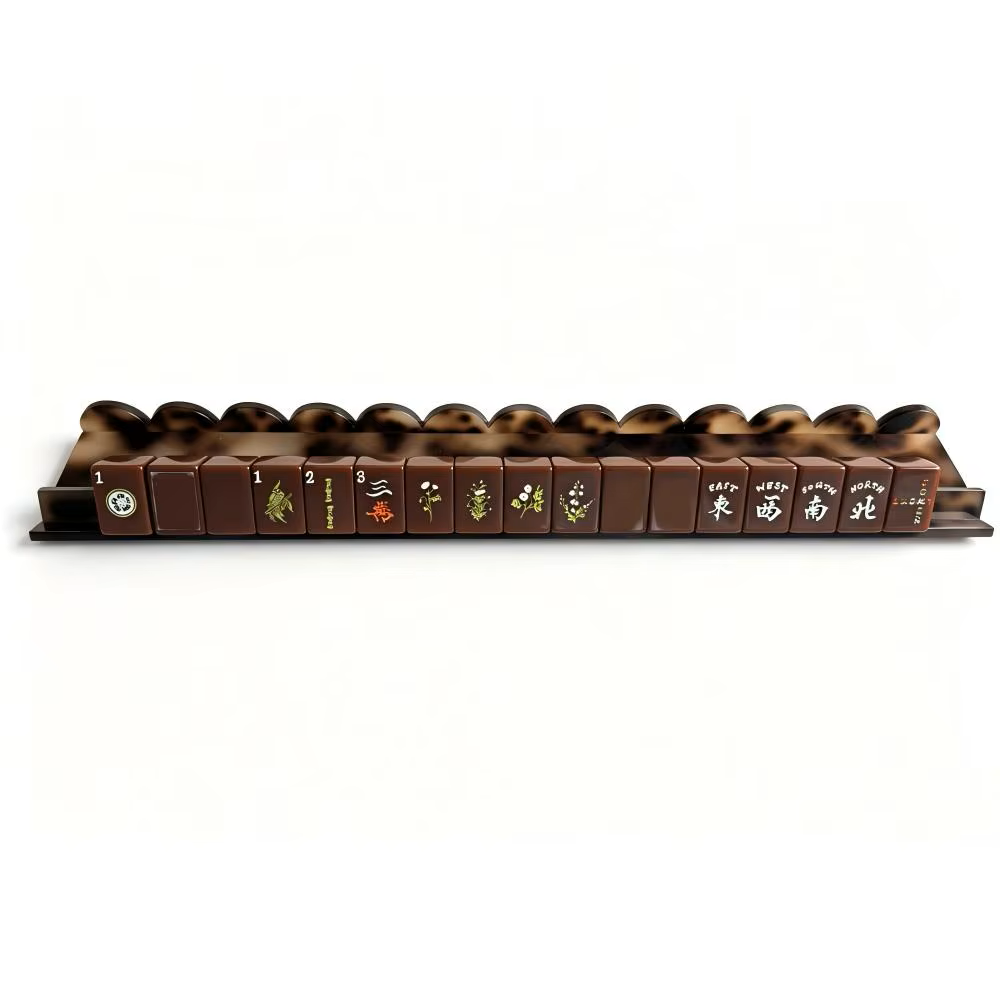 Burgundy Brown USA Mahjong Tiles Set 160pcs