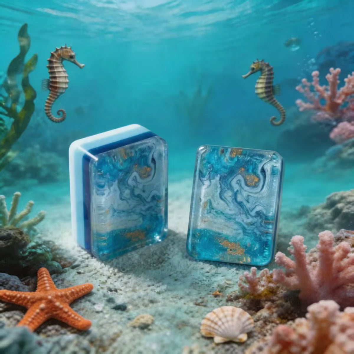 Deep Sea Ocean Mahjong Tiles Set 160pcs