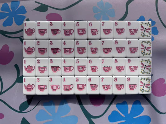 Tea Party Mahjong Tiles Set 160pcs