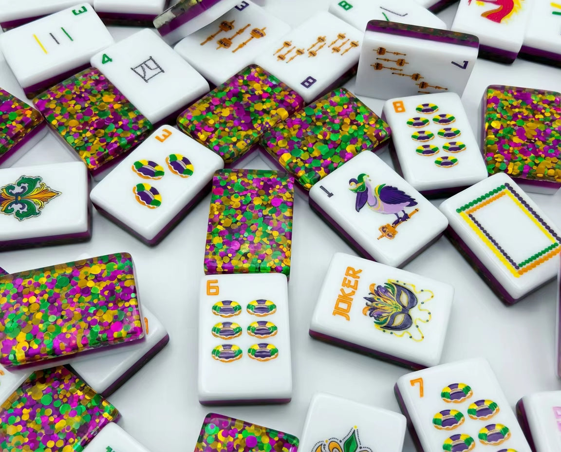 Glitter Circus Mahjong Tiles Set 160pcs