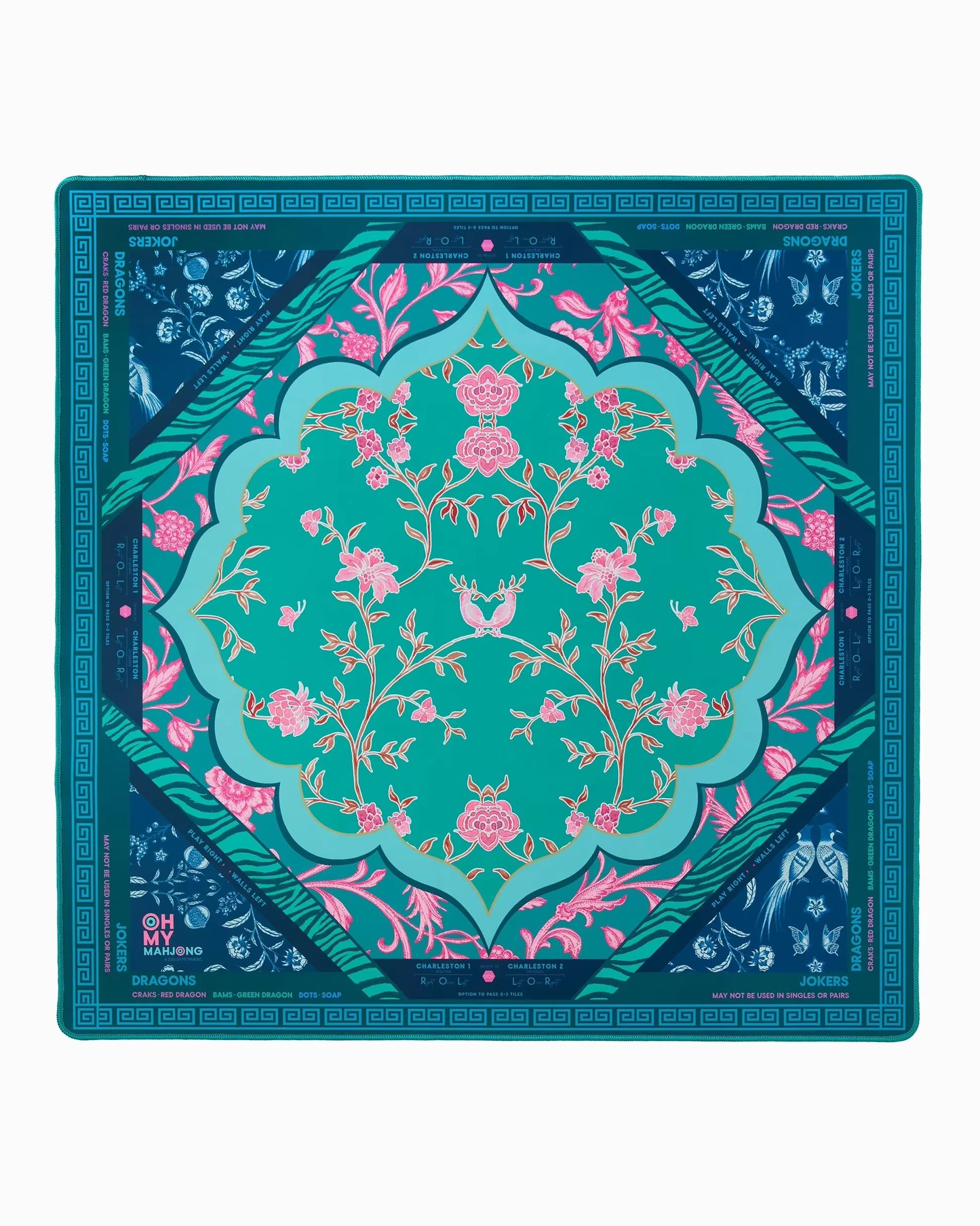 Tea Party Mahjong Tiles and Mat Set