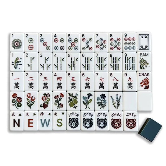 Black Bear Mahjong Tiles Set 160pcs