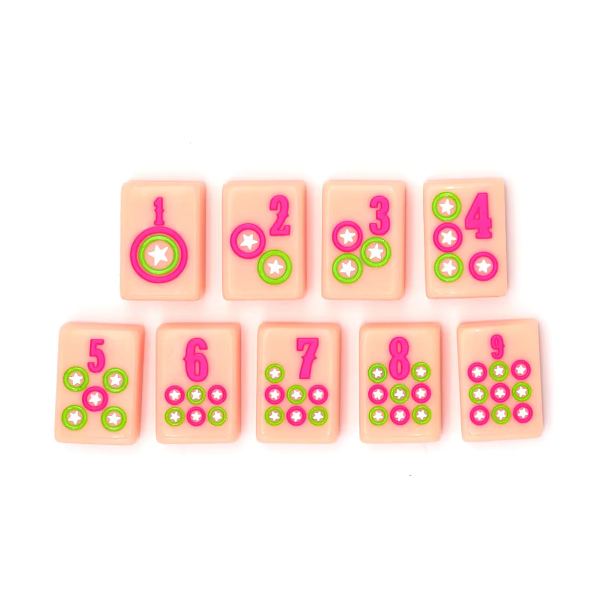 Texas Pink Derby Mahjong Tiles Set 160pcs