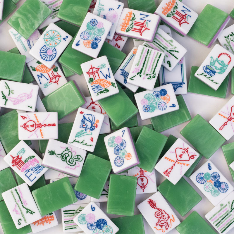 Jade Mahjong Tiles Set 160pcs